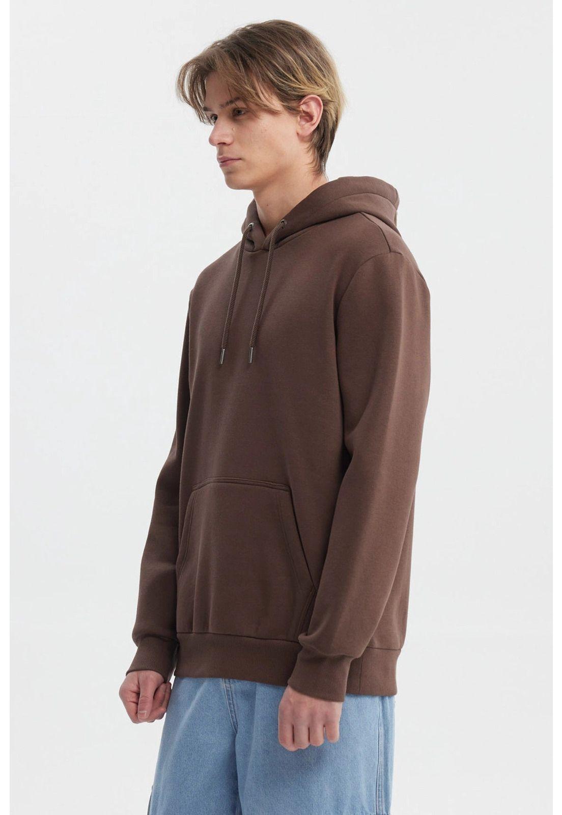 Polerón Hombre Hoodie Básico Chocolate - ll-1
