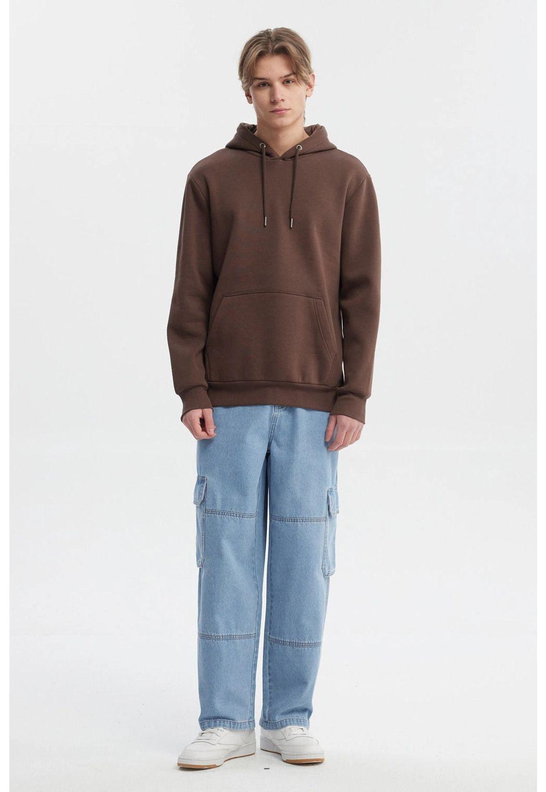 Polerón Hombre Hoodie Básico Chocolate - ll-3