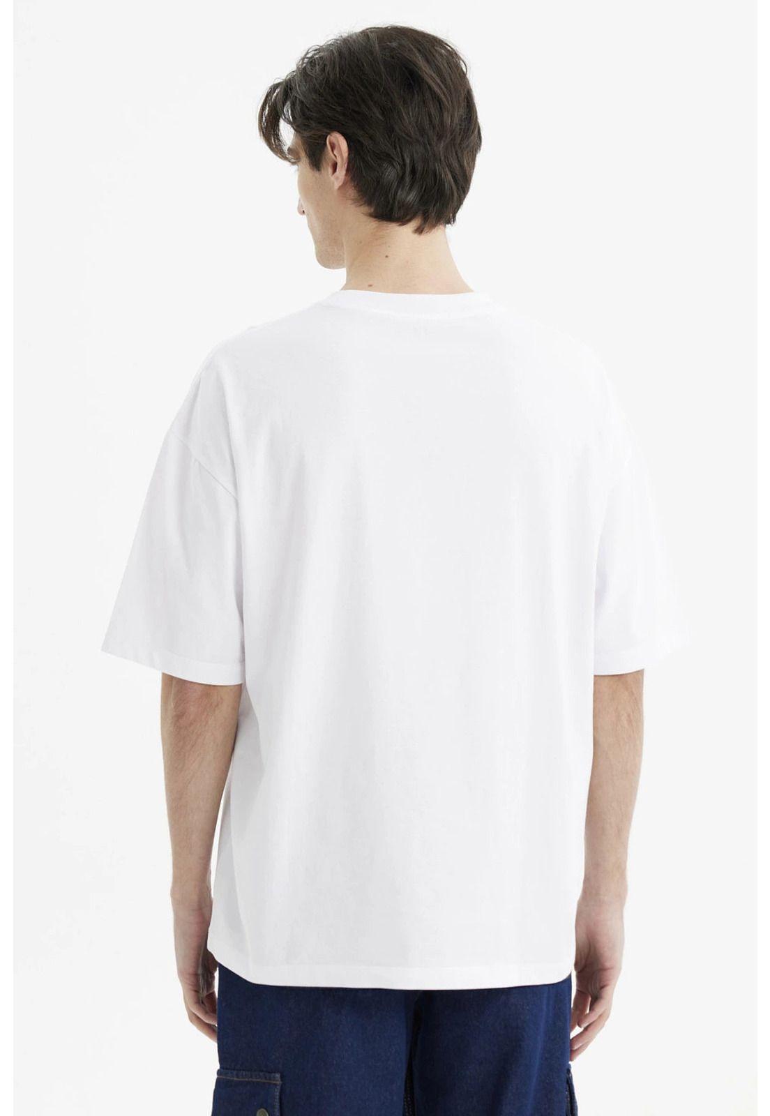 Polera Hombre Oversize Blanco - Vlll-2