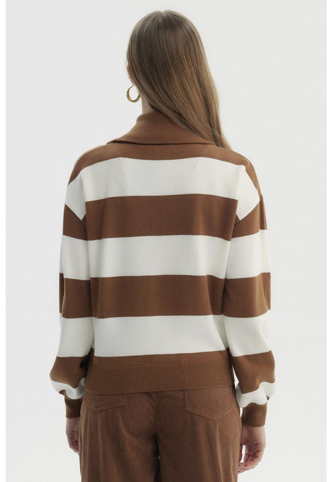 Sweater Mujer Juvenil Camel Oscuro - ll-2