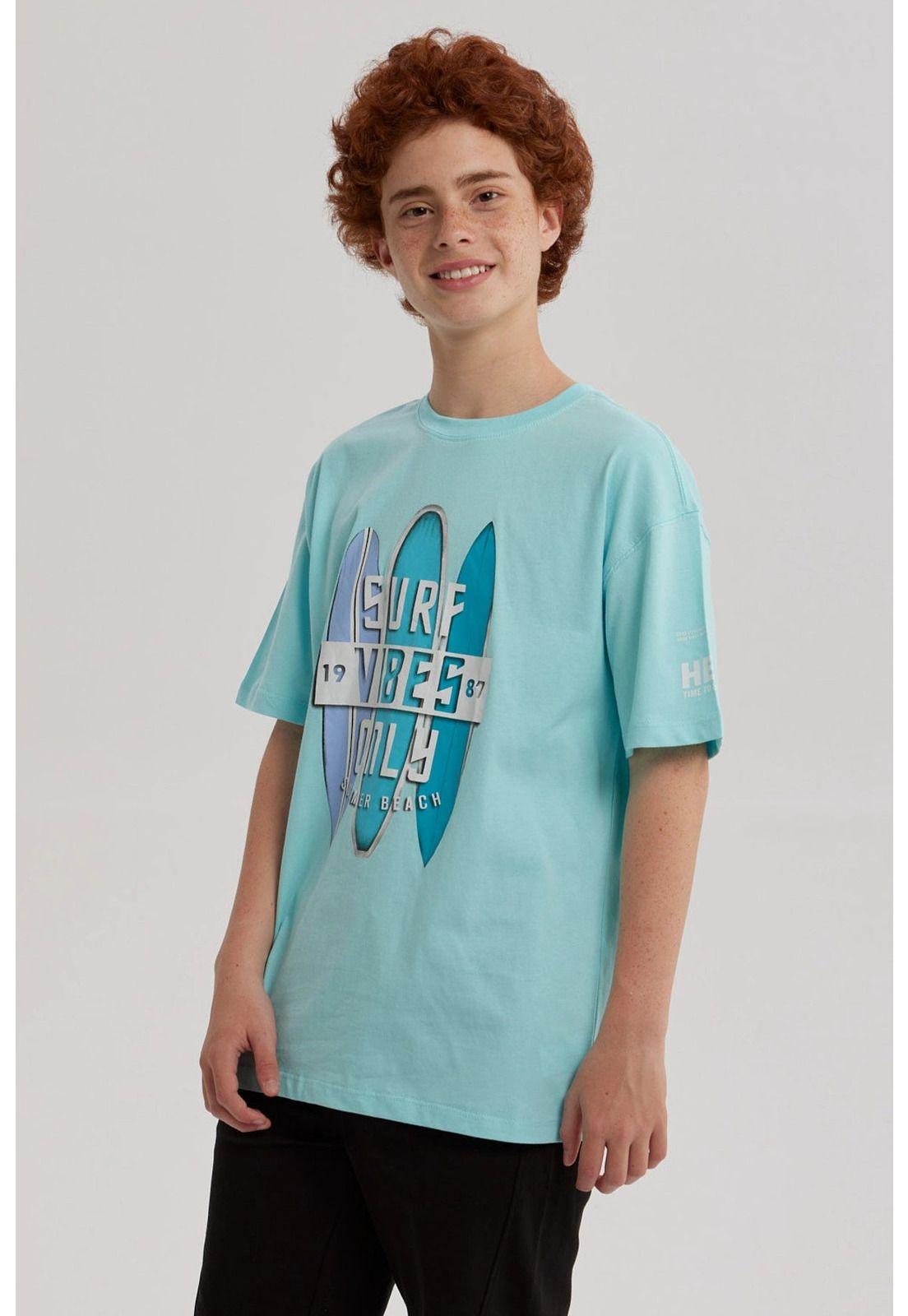 Polera Niño Print Posicional Aqua- ll-1