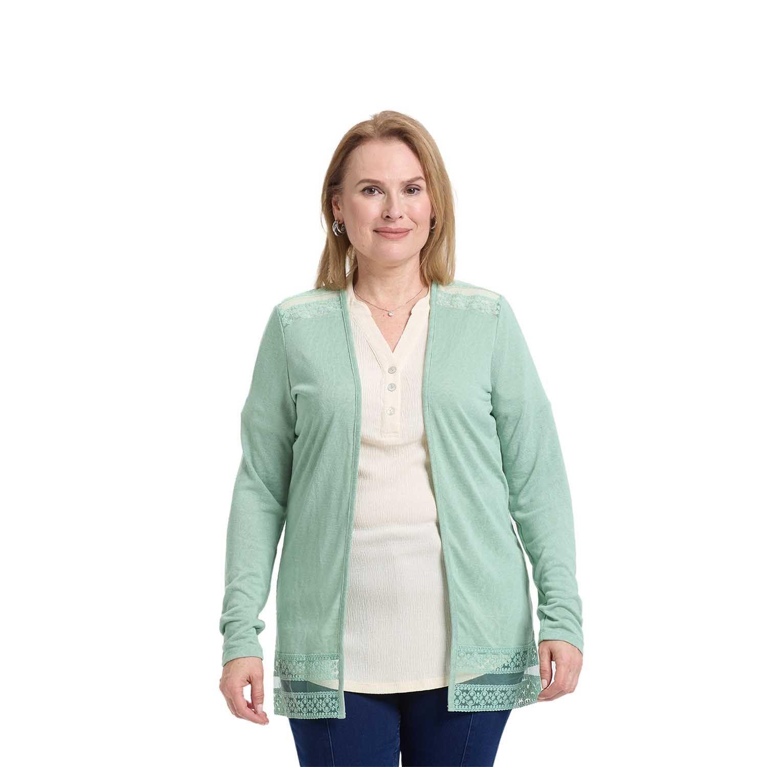 Polera Mujer Encaje Verde Fashion's Park-0