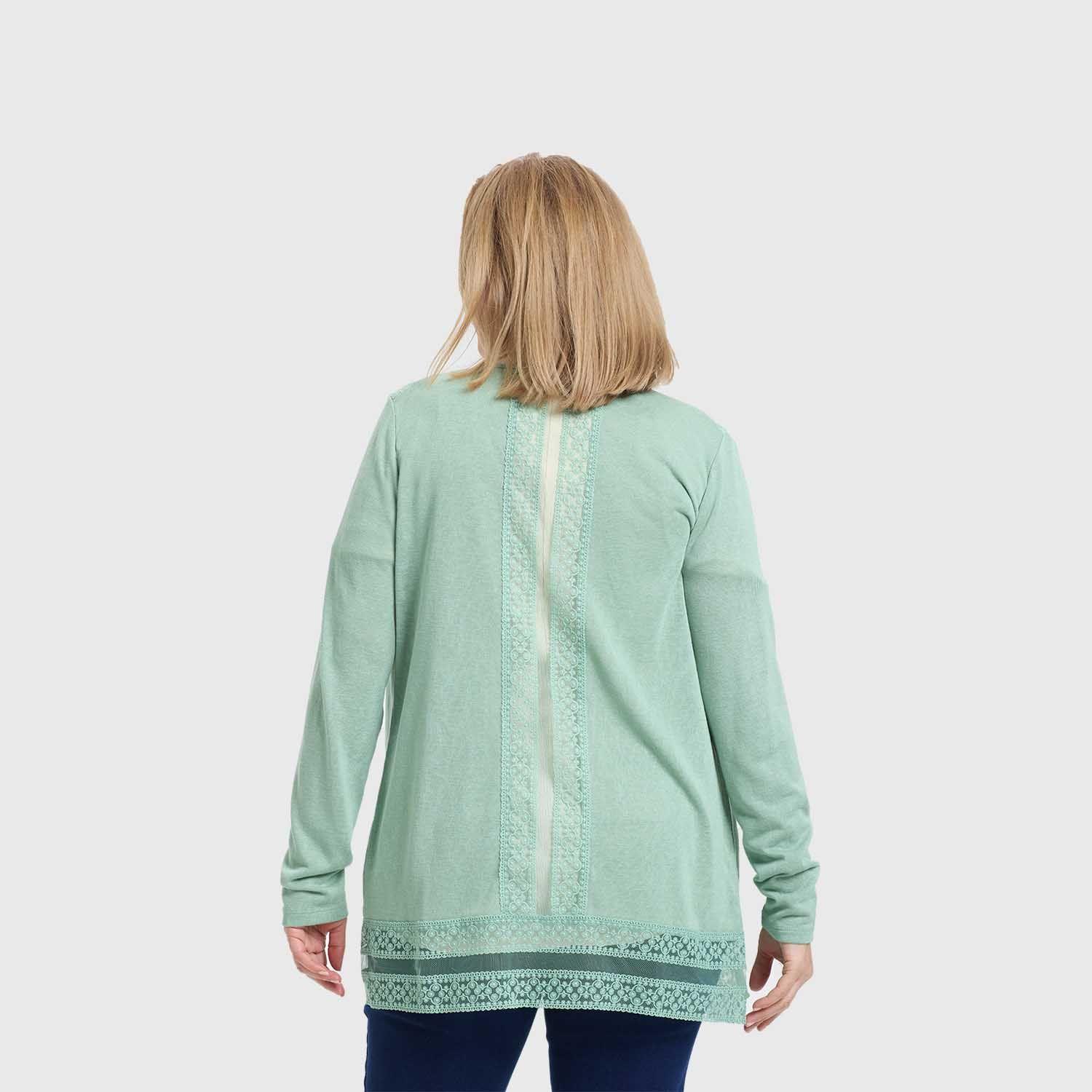 Polera Mujer Encaje Verde Fashion's Park-2