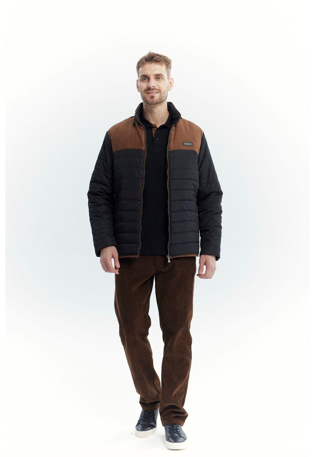 Parka Hombre Slim Negro - Xl-3