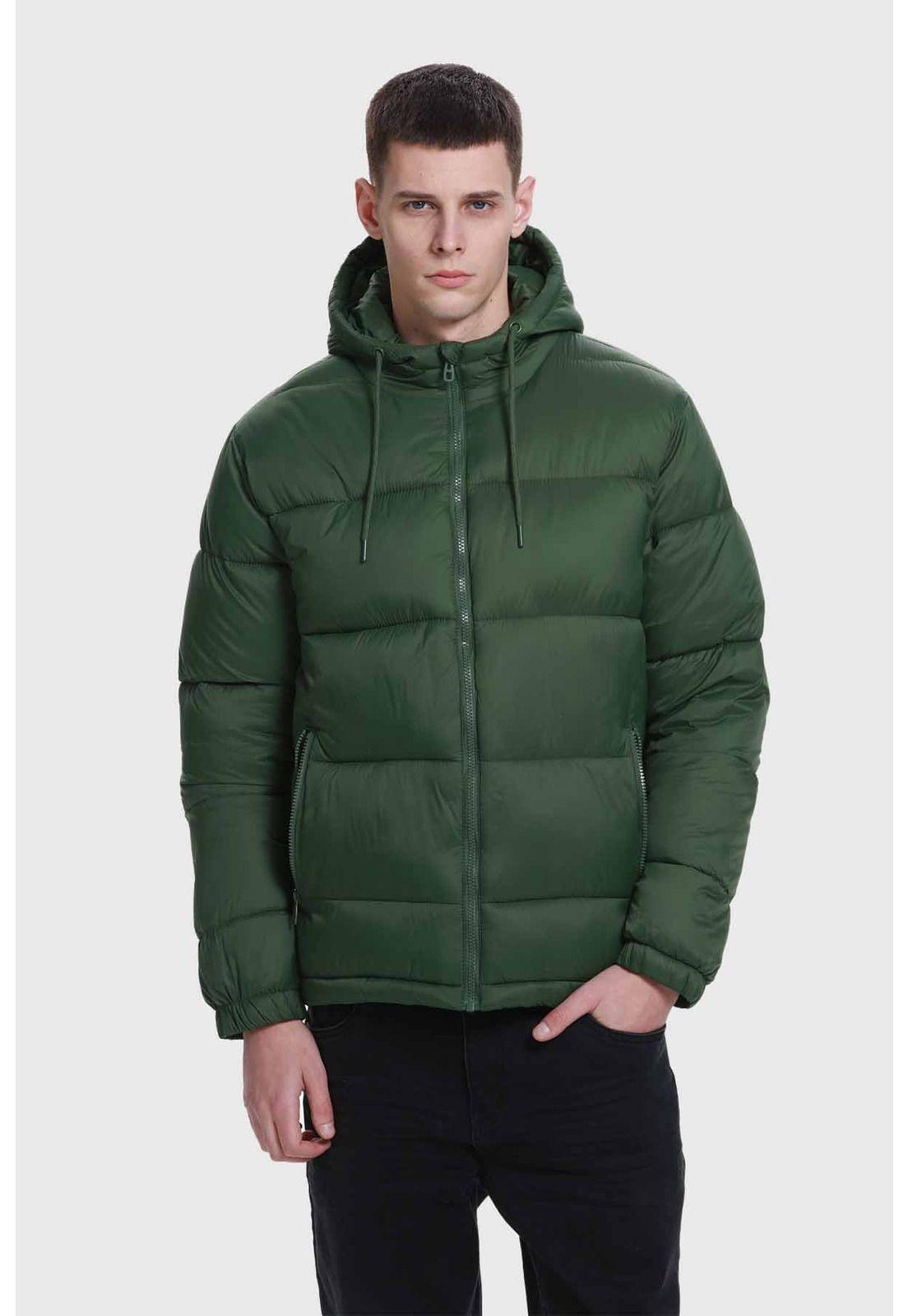 Parka Hombre Básica Verde - ll-0