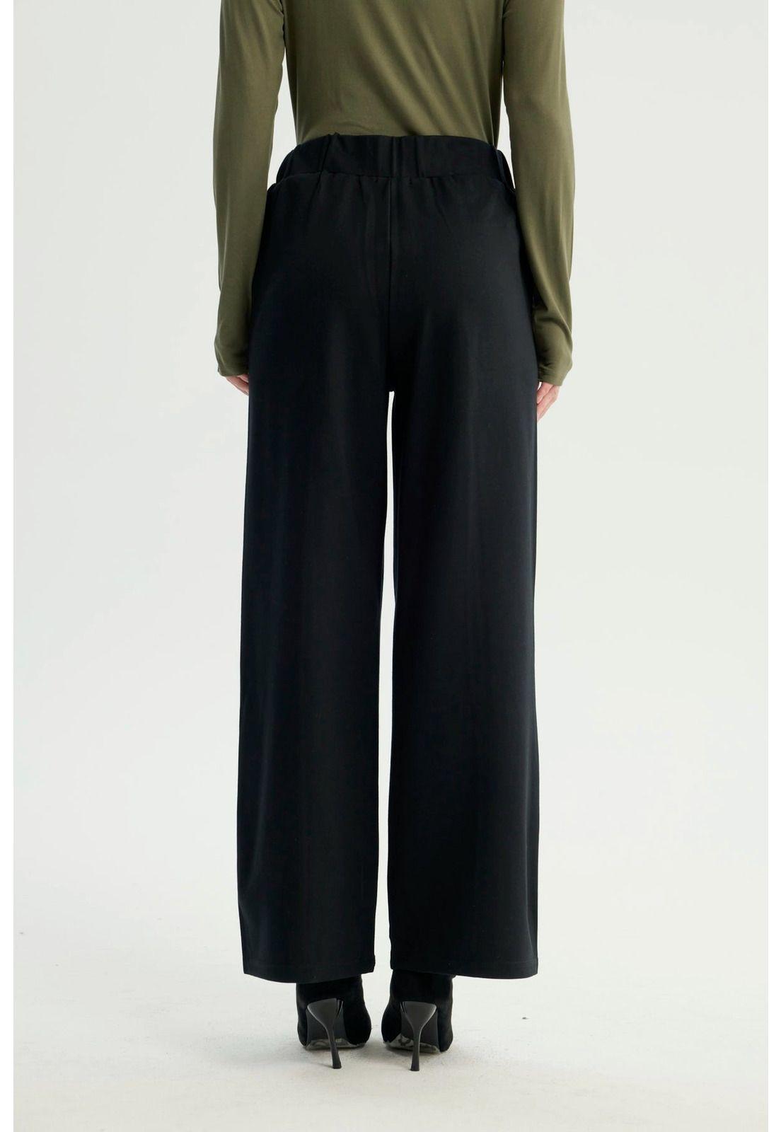 Pantalón Mujer Recto Negro - lll-2