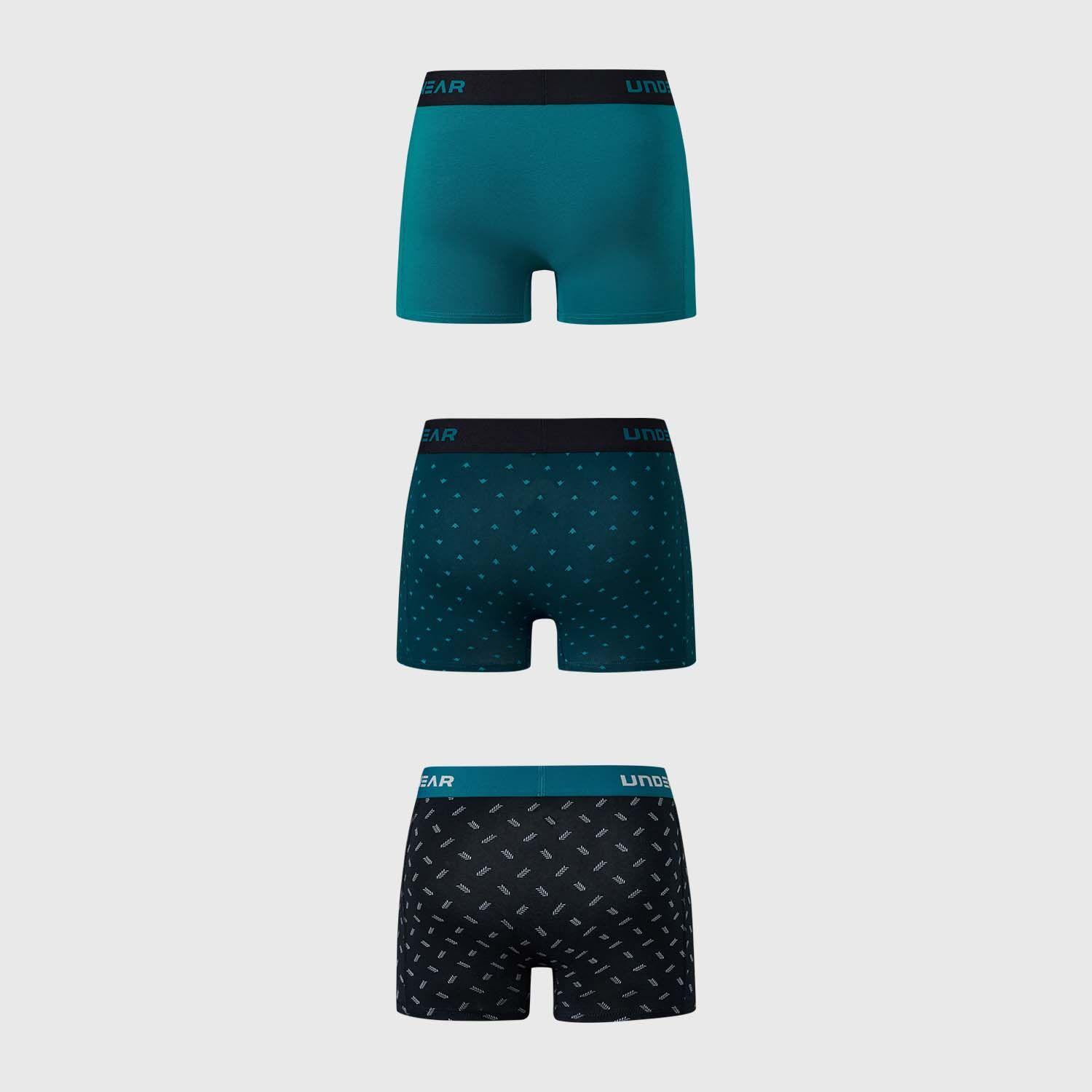 Boxer Hombre Tripack Liso Petroleo Fashion's Park-1
