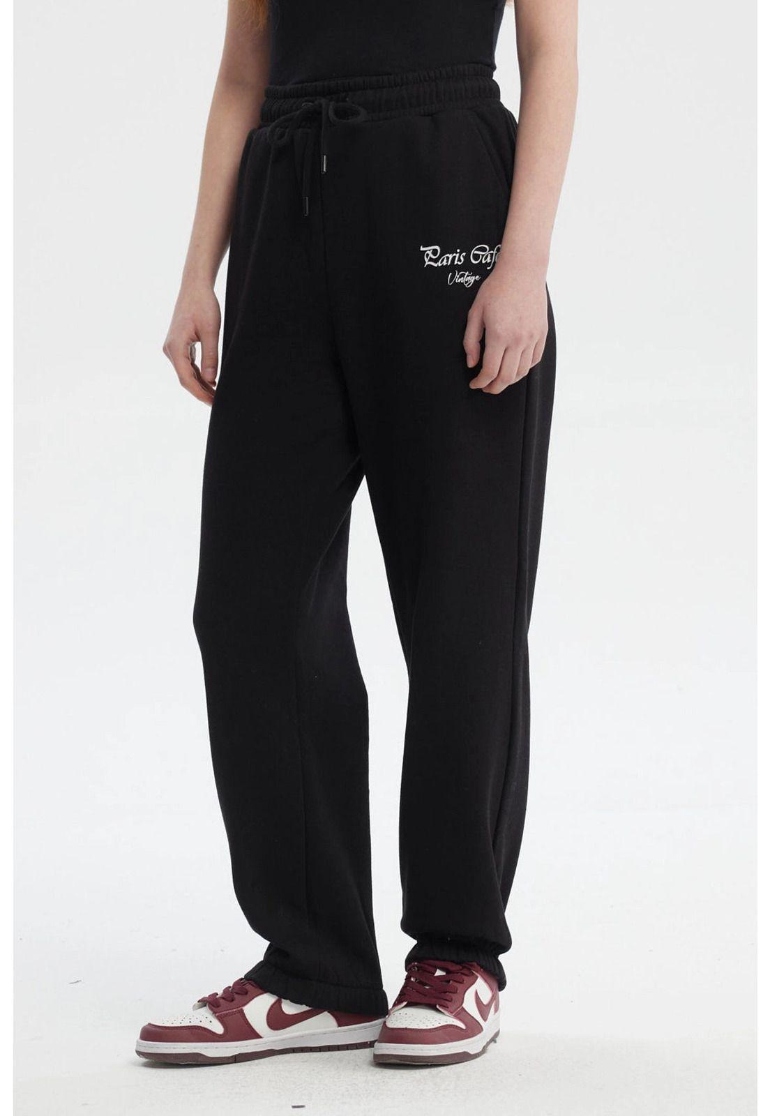 Pantalón Buzo Mujer Jogger Negro - ll-1