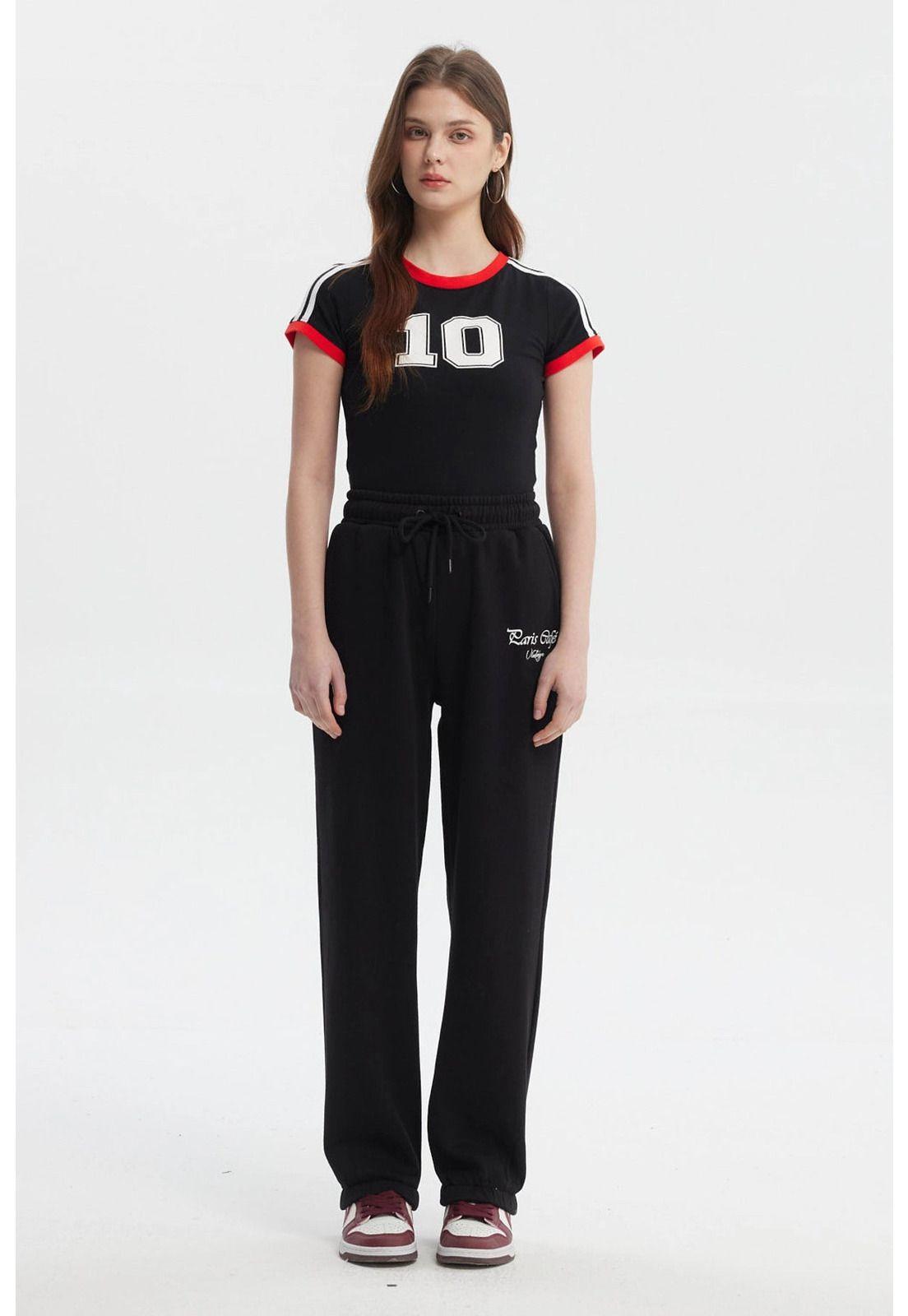 Pantalón Buzo Mujer Jogger Negro - ll-3