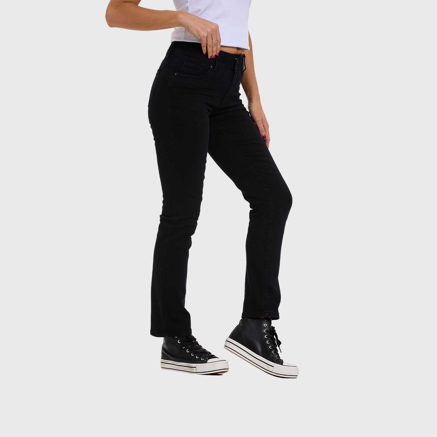 Jeans Mujer Flo Recto Negro Fashion's Park-1