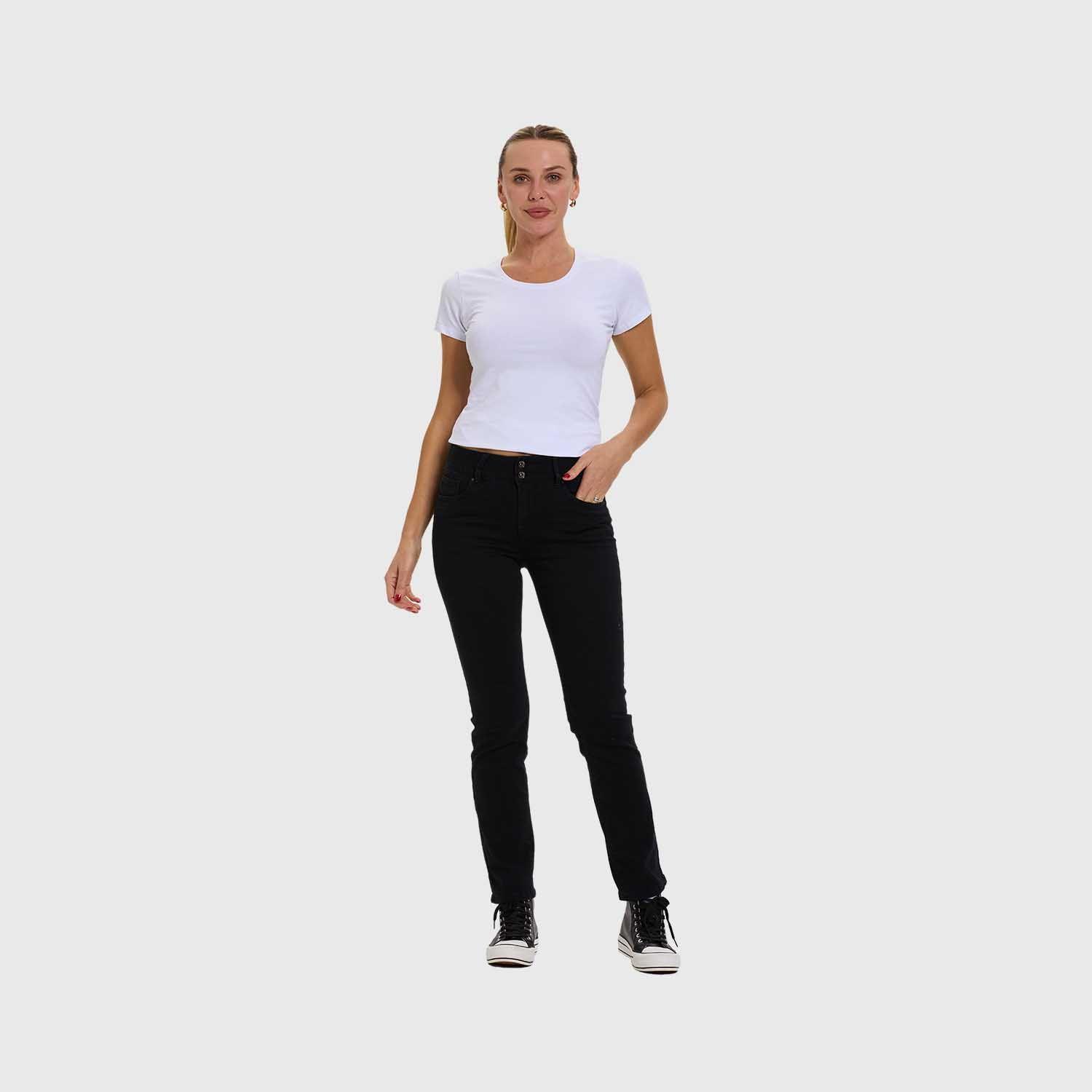 Jeans Mujer Flo Recto Negro Fashion's Park-3