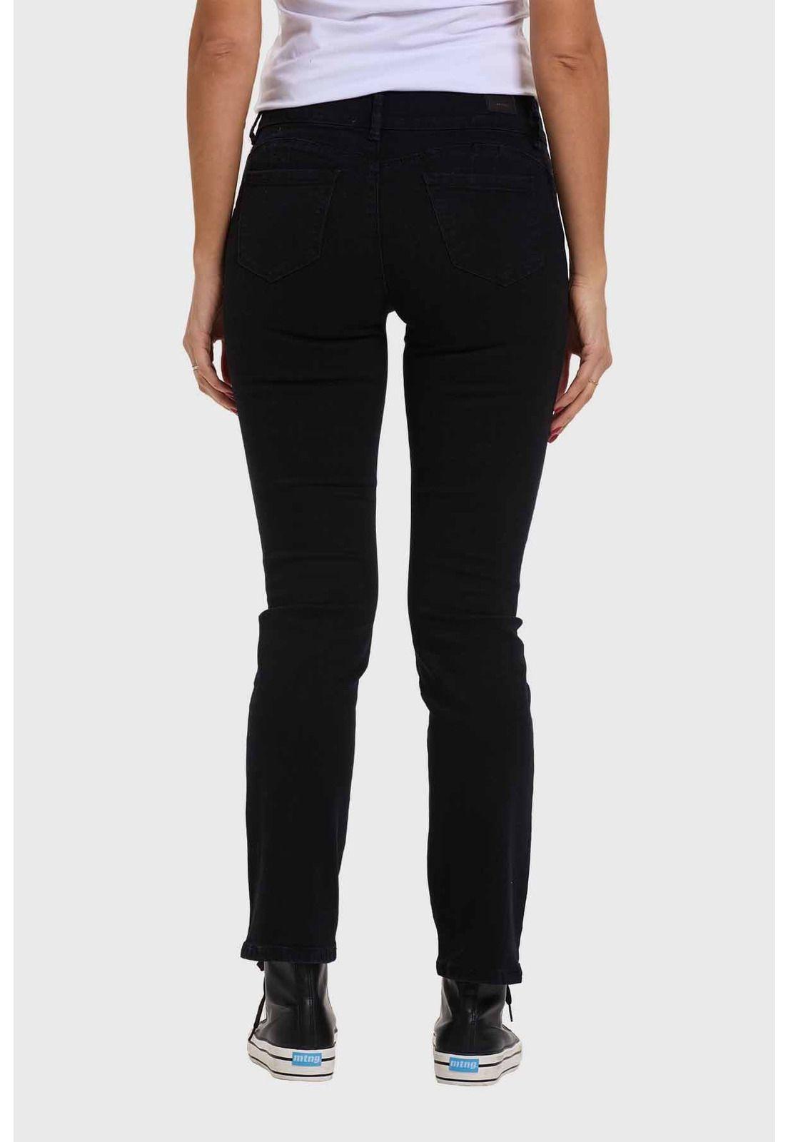 Jeans Mujer Flo Recto Negro-2