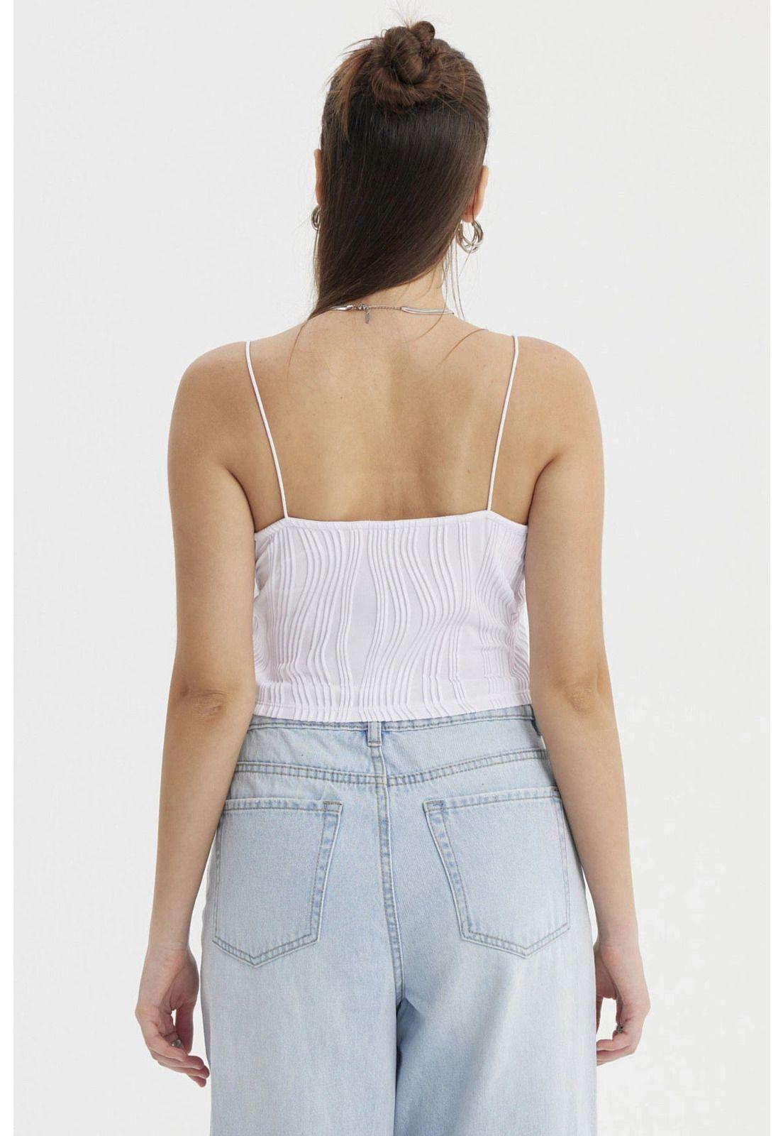 Polera Mujer Pabilo Textura Blanco-2