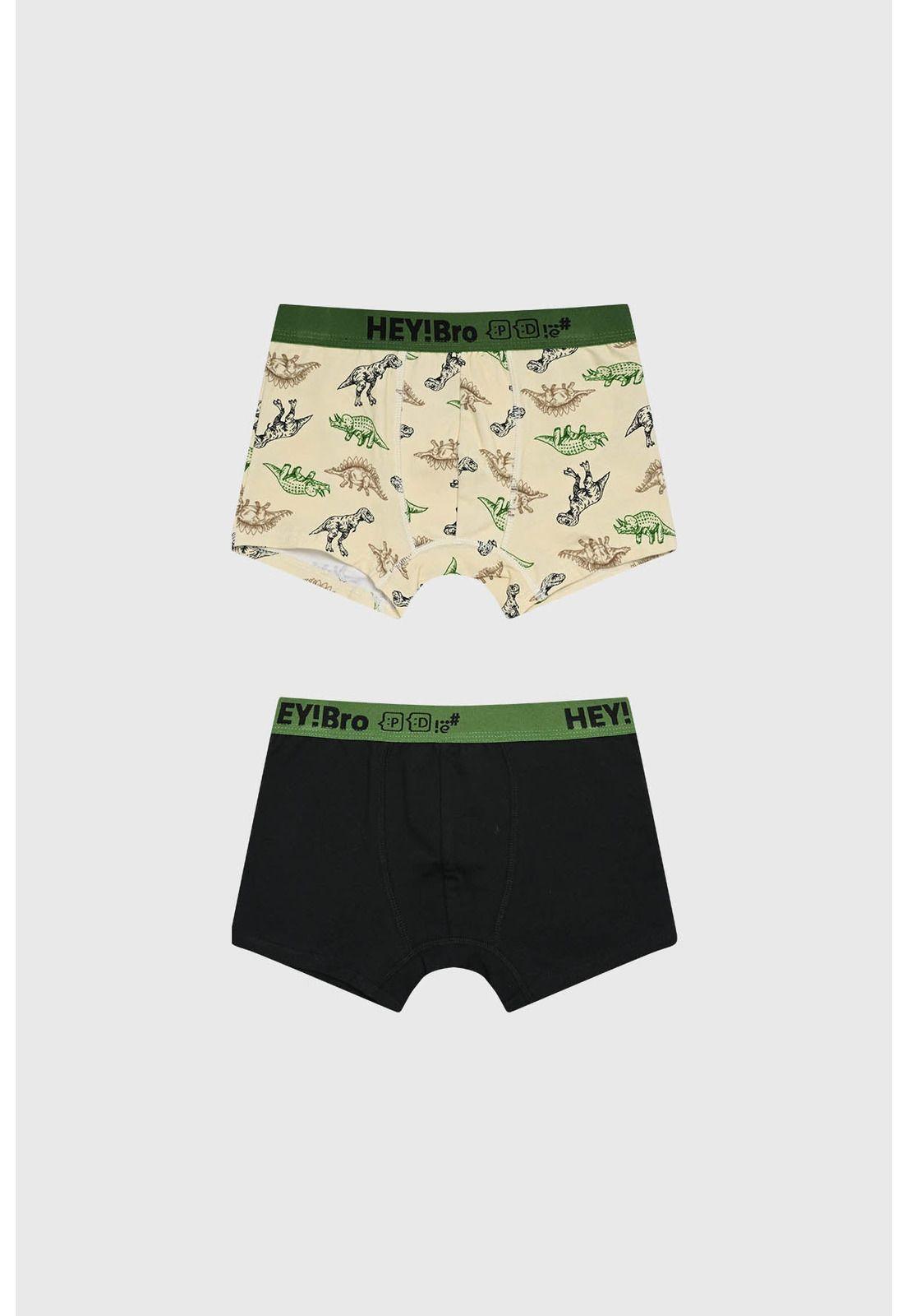 Boxer Niño Bipack Print Verde-0