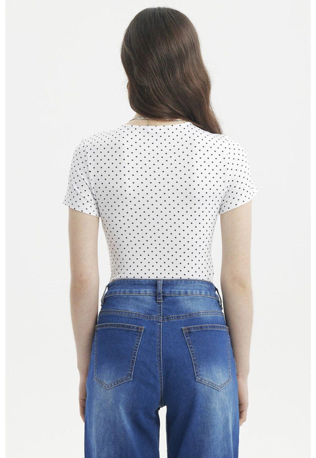 Polera Mujer Ajustado Blanco-2