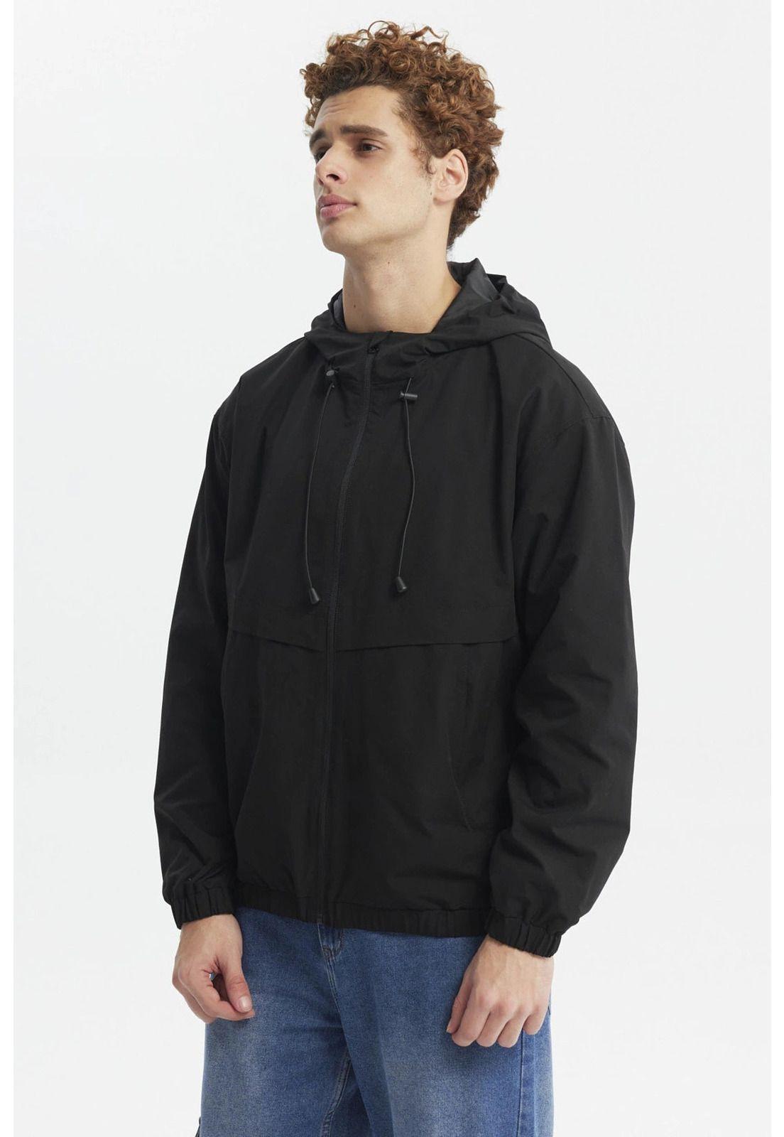 Chaqueta Hombre Cortaviento Negro - lll-1