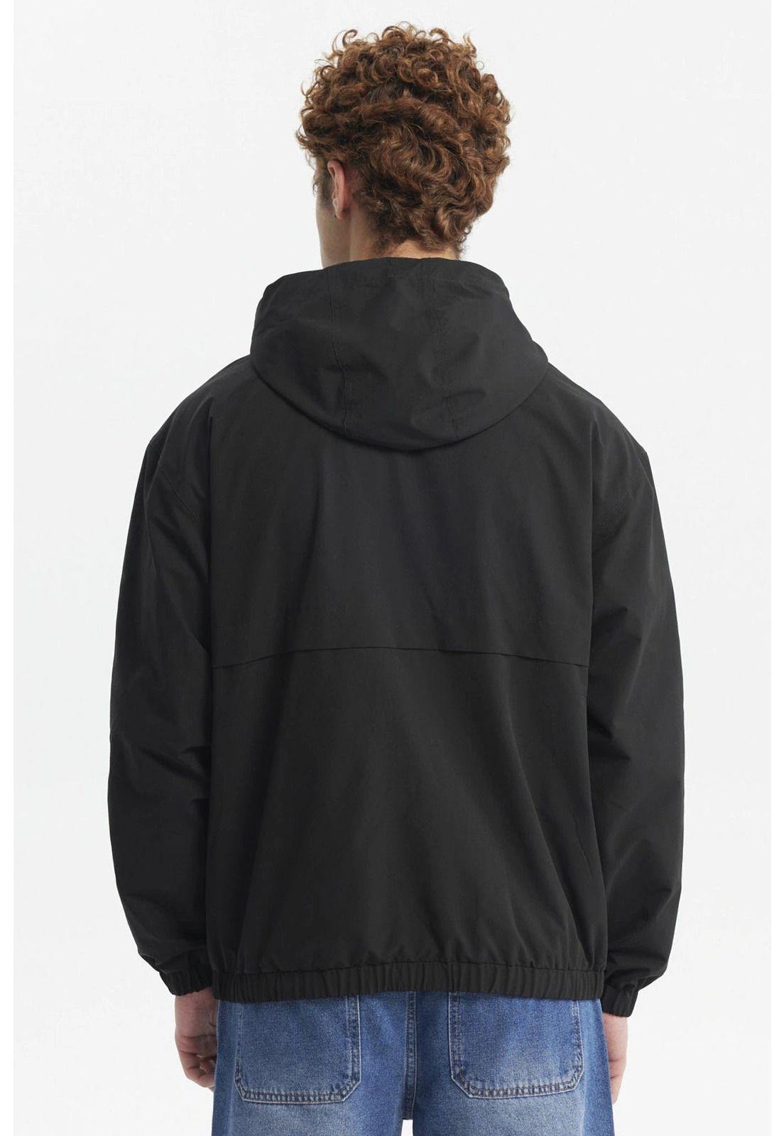 Chaqueta Hombre Cortaviento Negro - lll-2