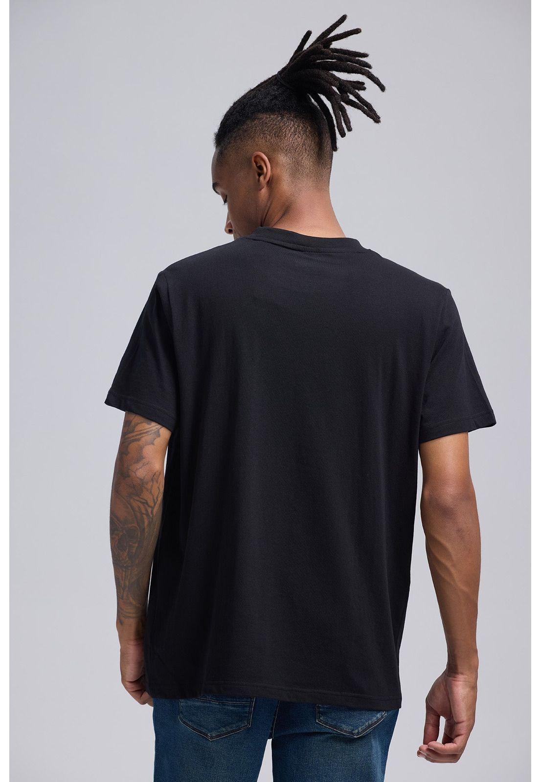 Polera Hombre Print Posicional Negro - lll-2