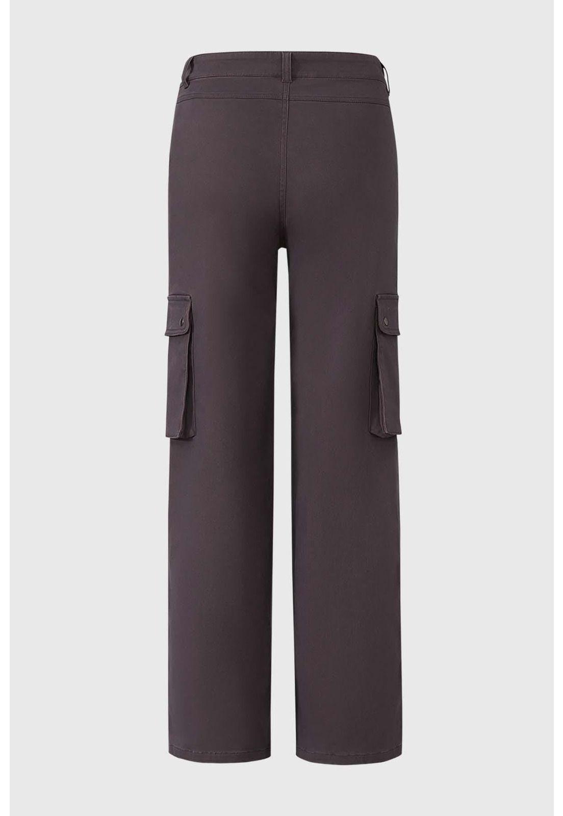 Pantalón Niña Wide Leg Cargo Marengo-1