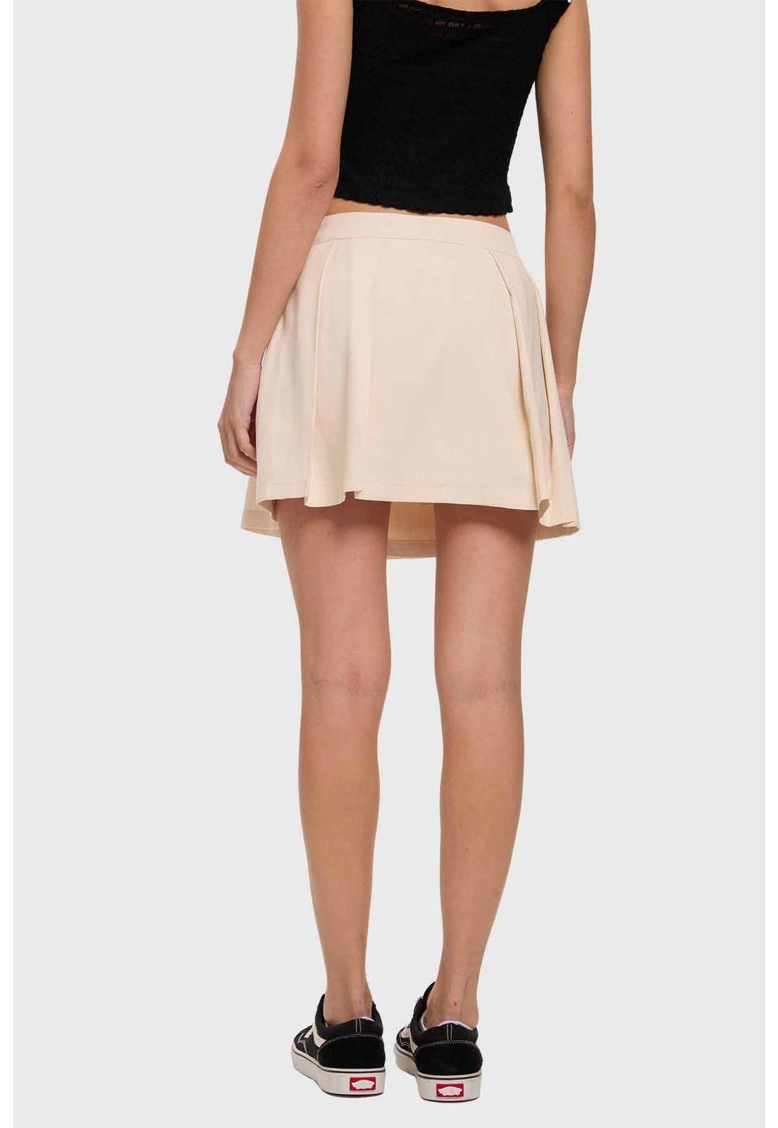 Short Mujer Falda Sastre Crudo-1