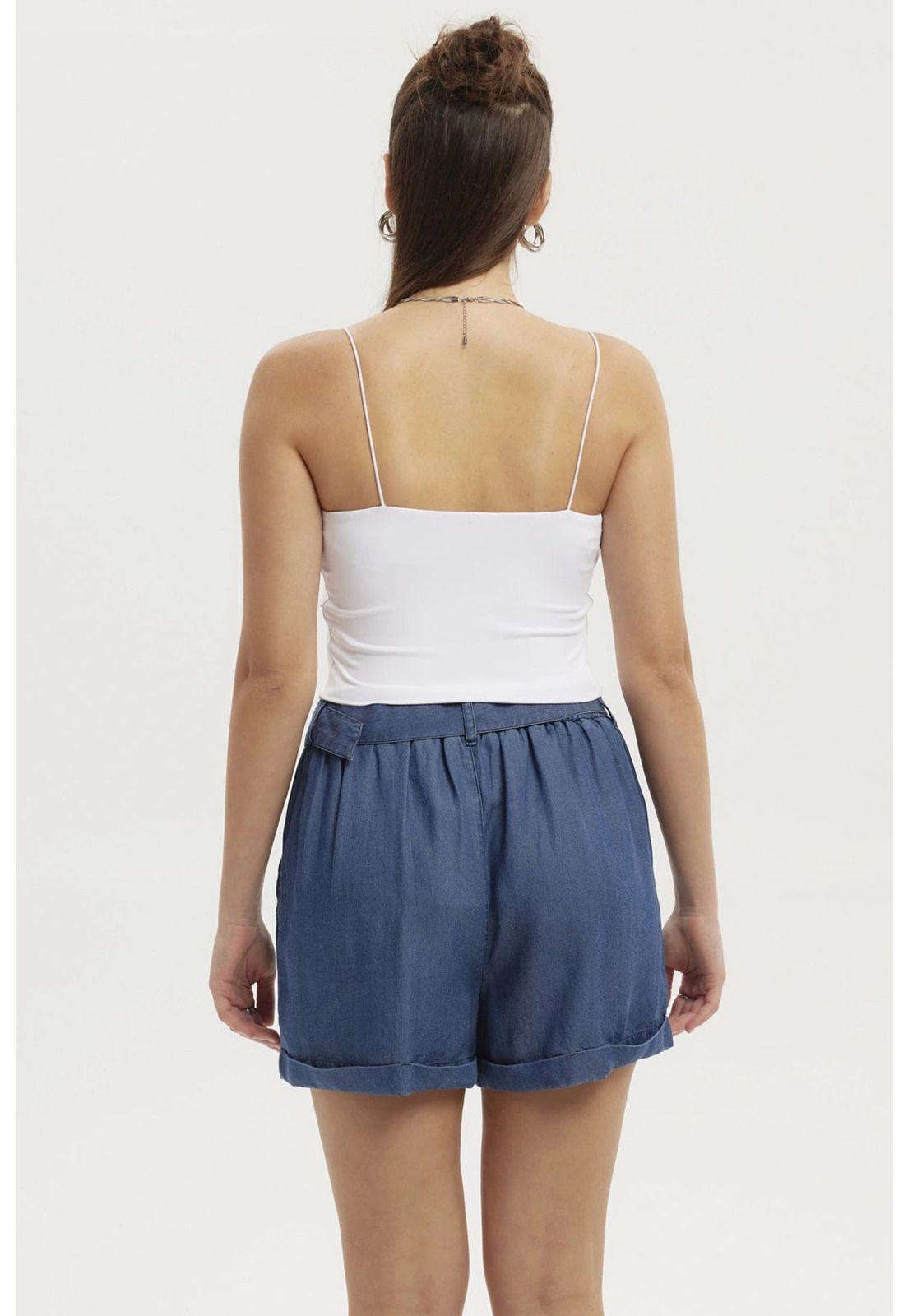 Peto Mujer Liso Print Crop Blanco-2