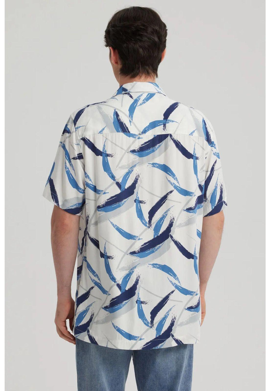 Camisa Hombre Rapport Azul - lll-2