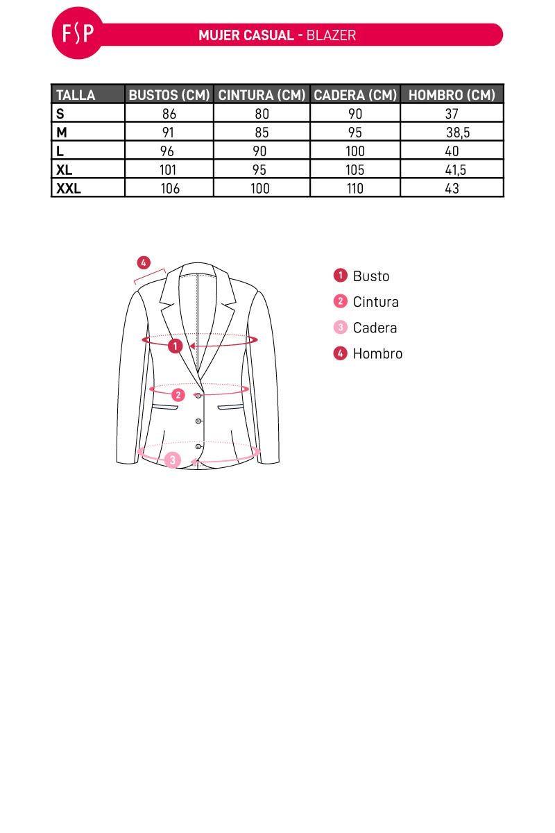 Blazer Mujer Manga Recogida Negro-4