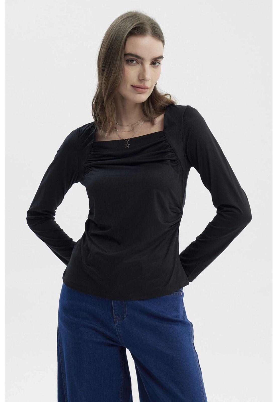 Polera Mujer Mujer Negro-0