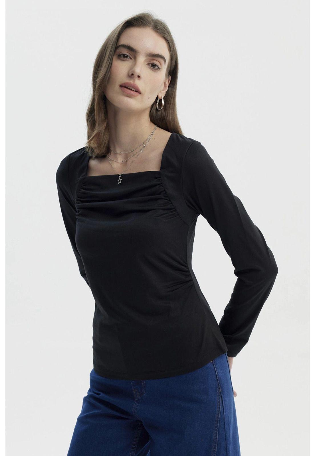 Polera Mujer Mujer Negro-1