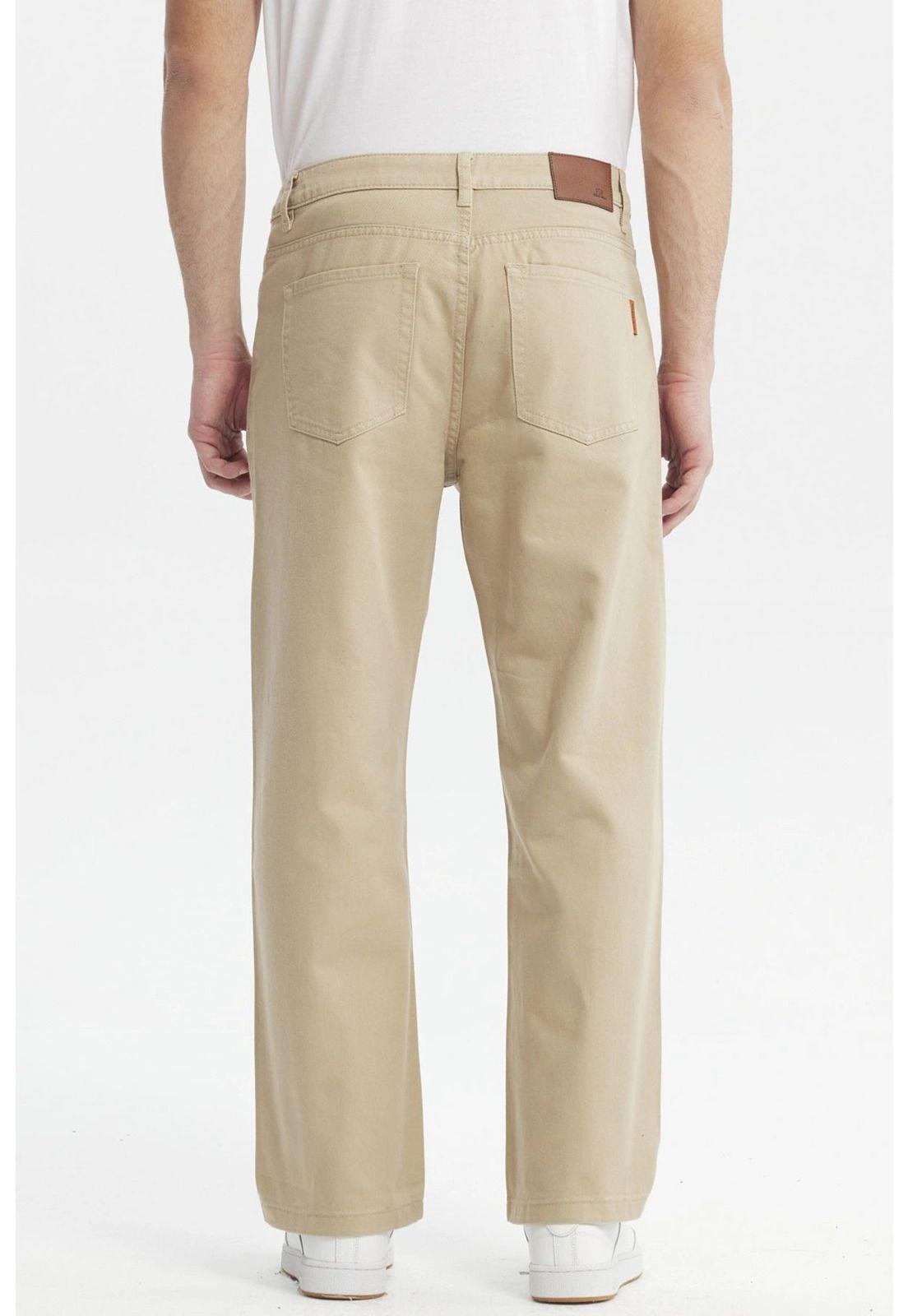 Jeans Hombre 650 Color Calce Recto Beige-2