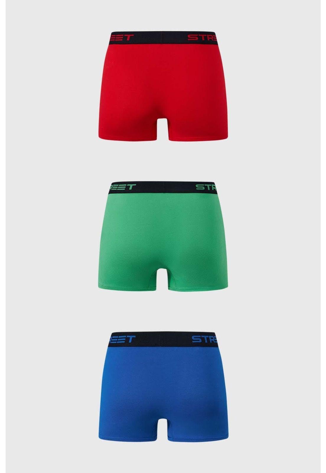 Bóxer Niño Tripack Azul - V-1