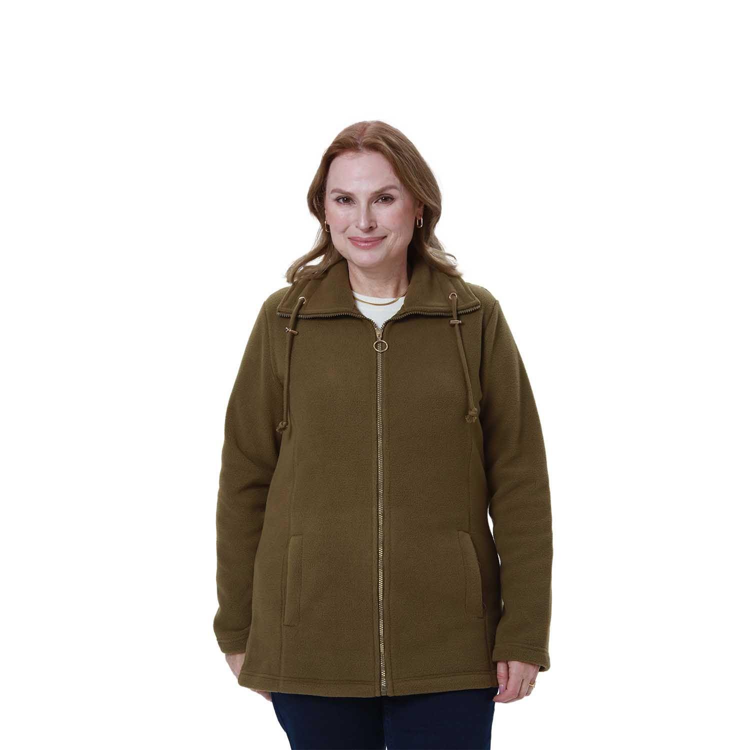 Polar Mujer Casual Básico Verde Militar Fashion's Park-0