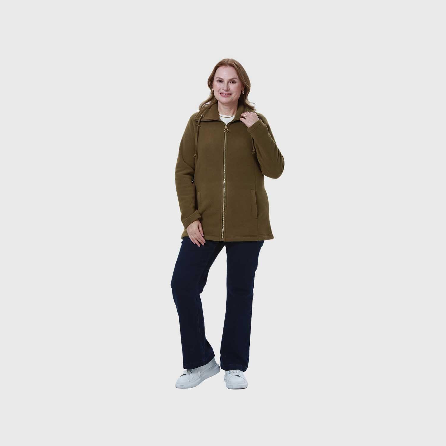 Polar Mujer Casual Básico Verde Militar Fashion's Park-3