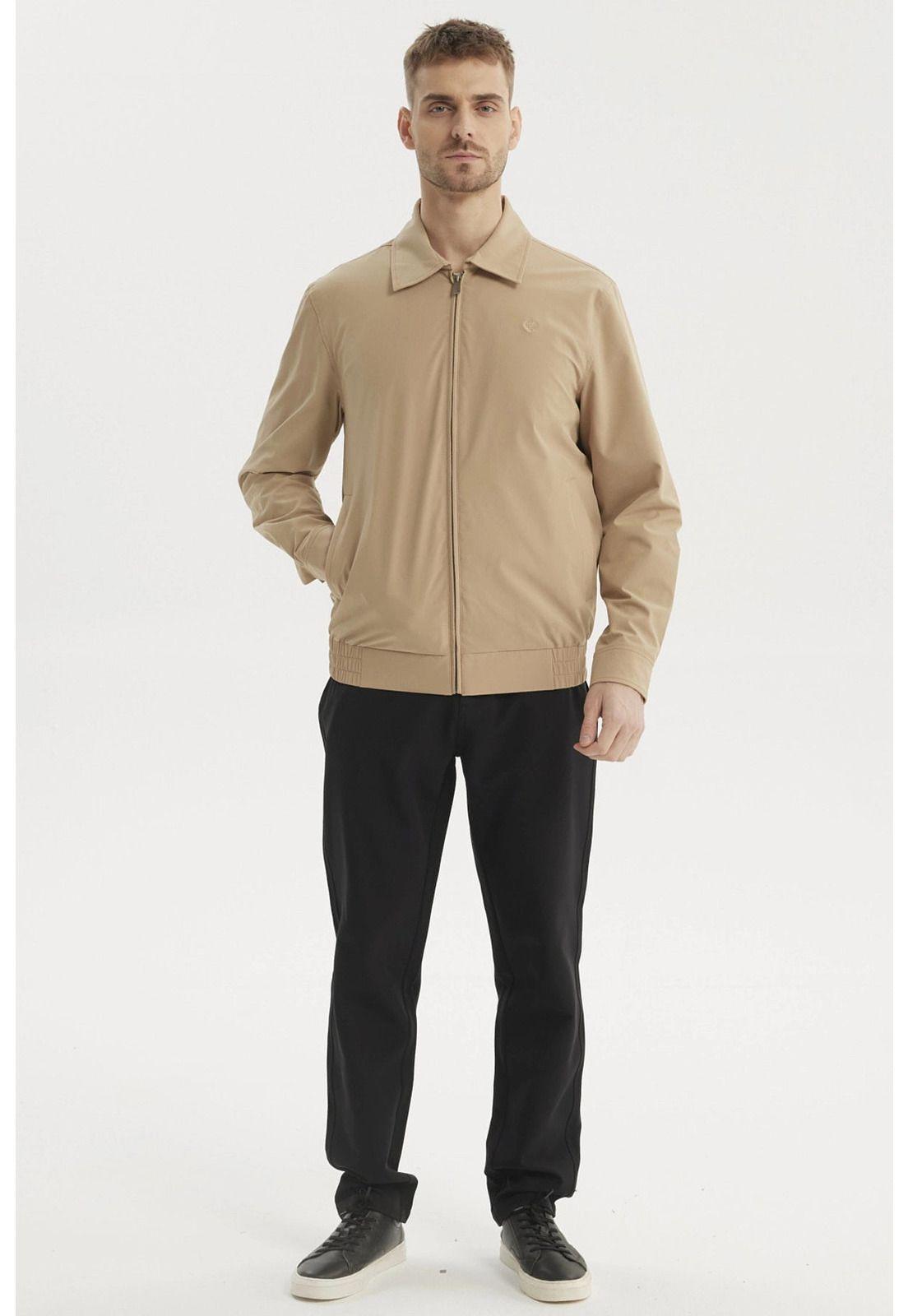 Chaqueta Hombre Full Zipper Caqui - ll-3