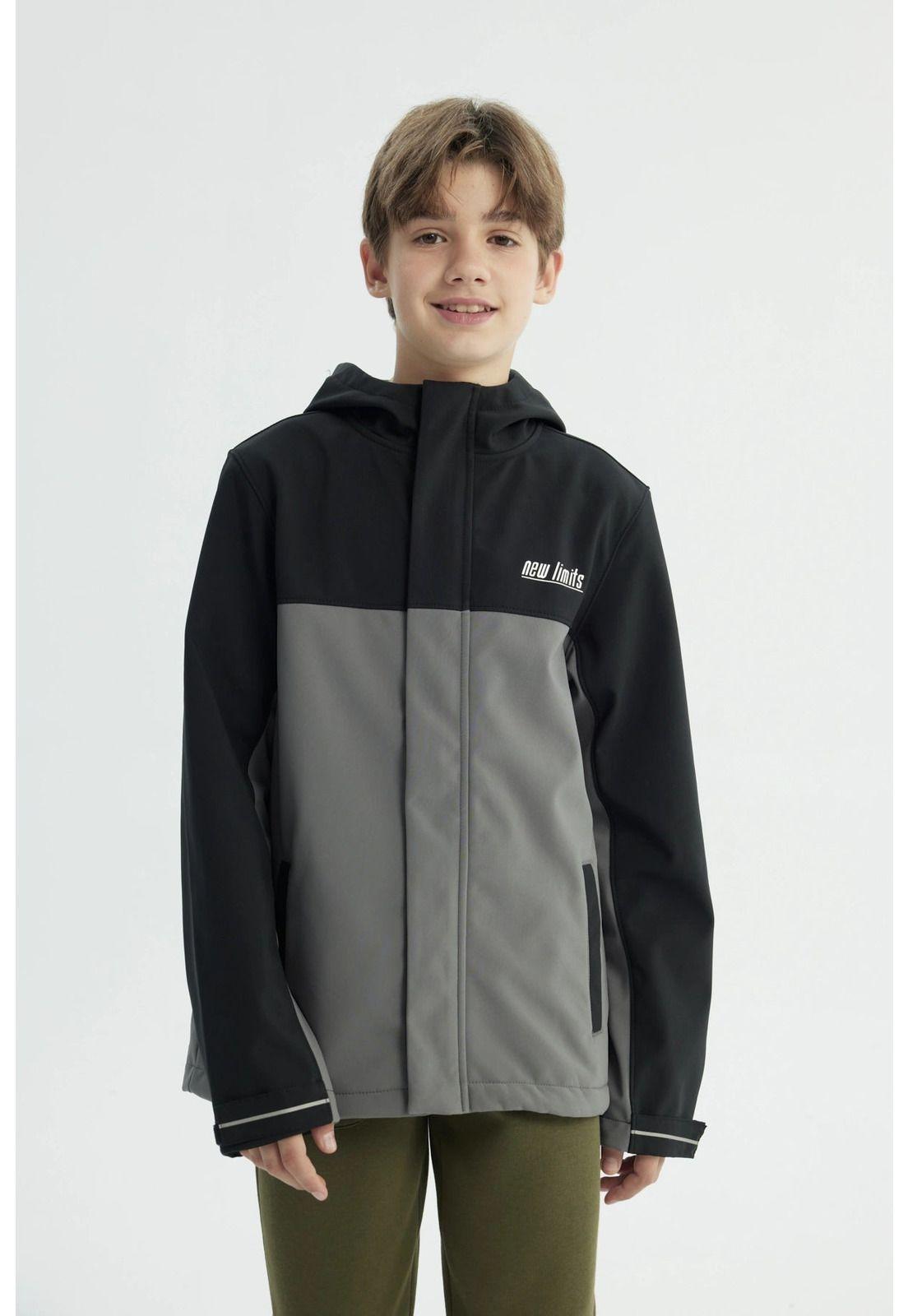 Chaqueta Niño Regular Negro - ll-0
