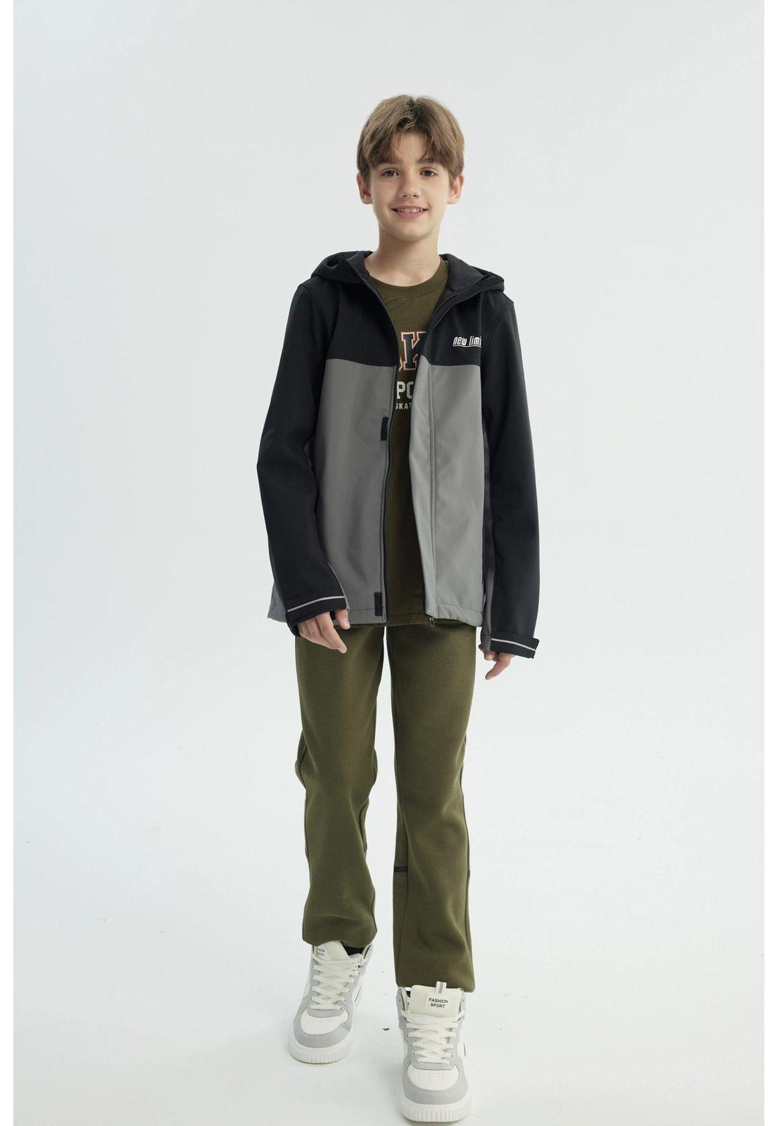 Chaqueta Niño Regular Negro - ll-3