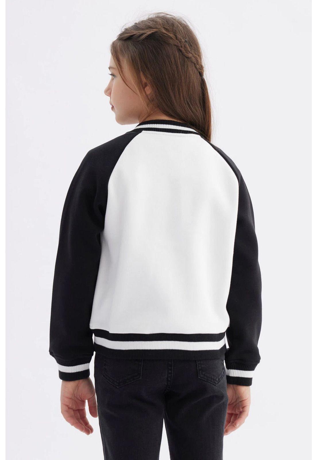 Chaqueta Niña Bomber Negro - ll-2