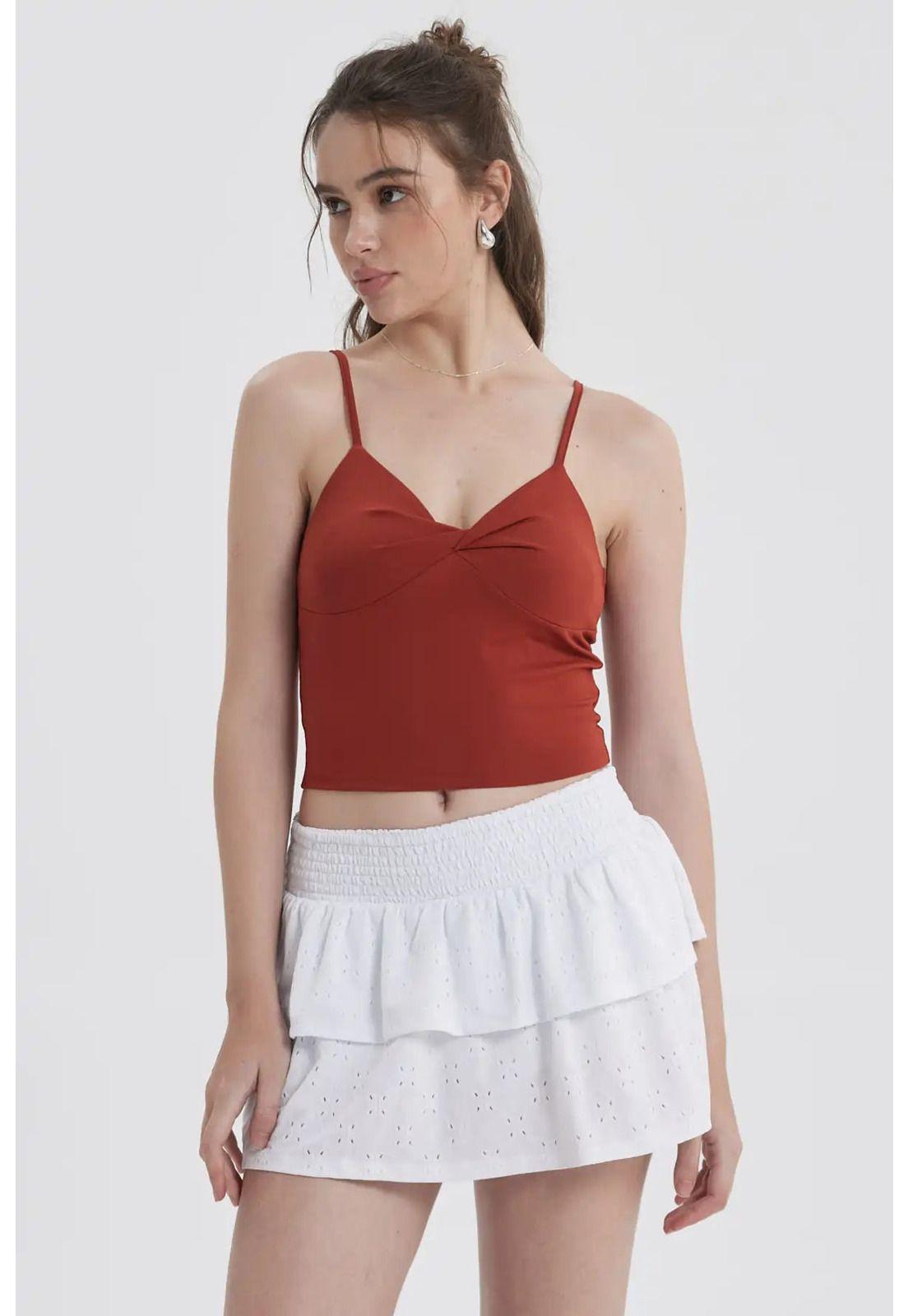 Peto Mujer Twist Terracota-0