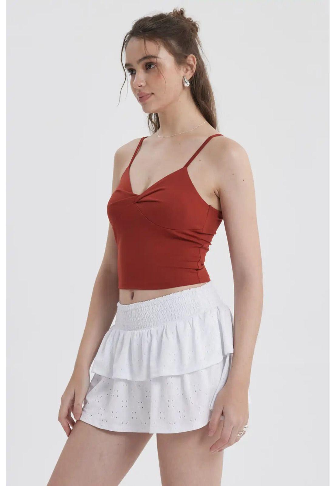 Peto Mujer Twist Terracota-1