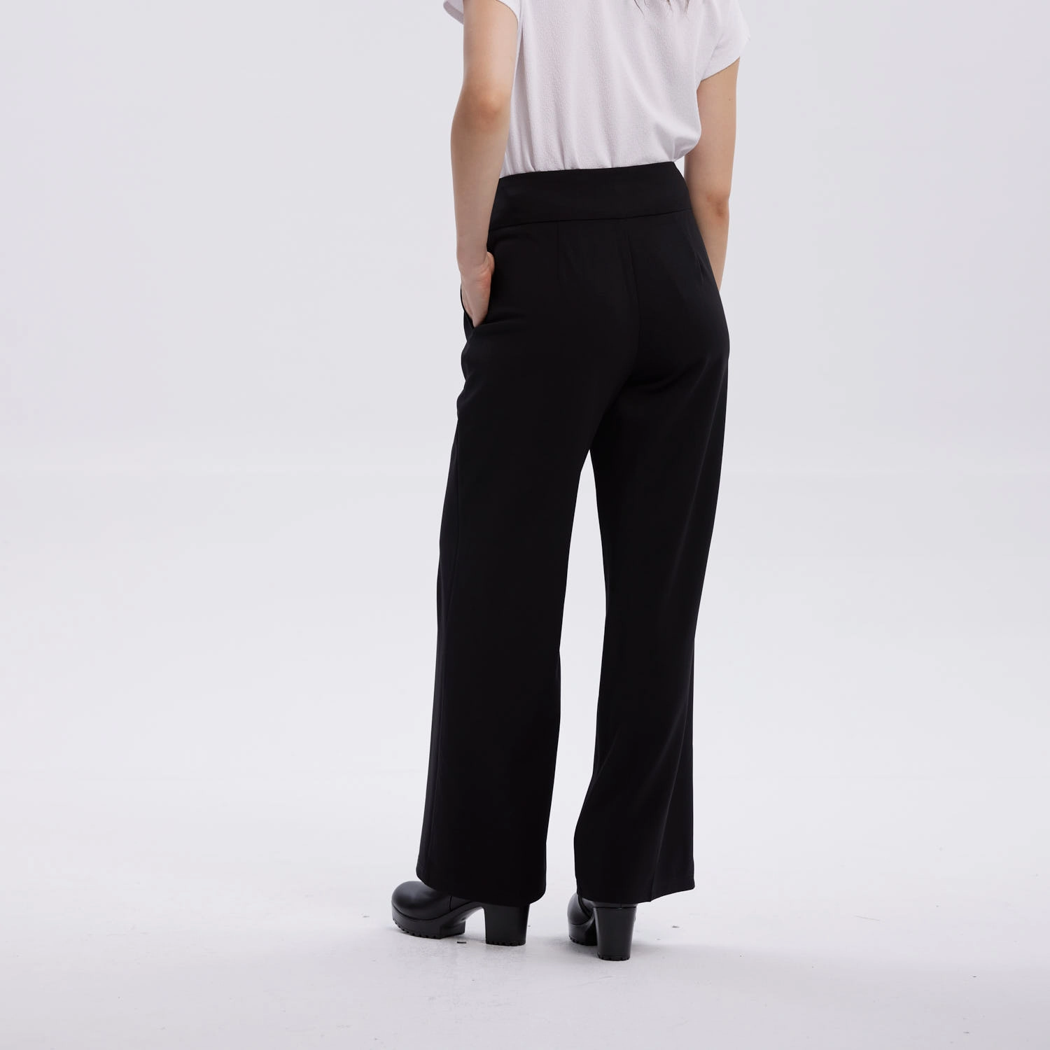 Pantalón Mujer Sastrero Con Cinturón Negro-1