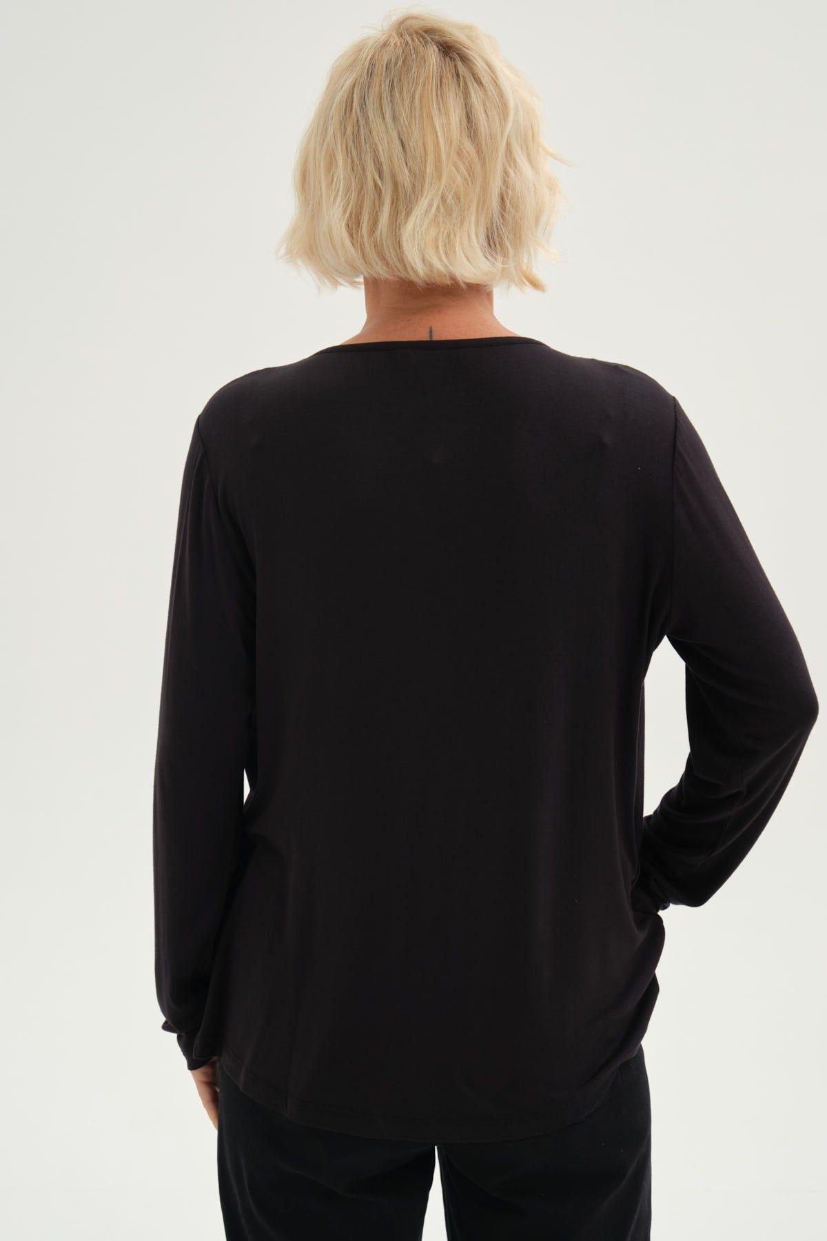 Polera Mujer Tapado Print Negro-2