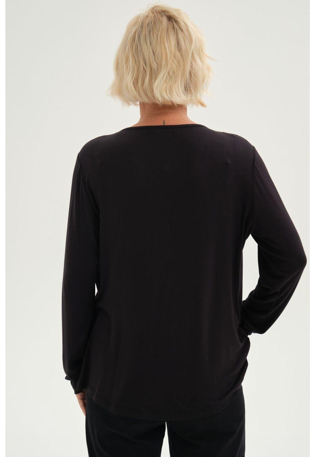 Polera Mujer Tapado Print Negro-2