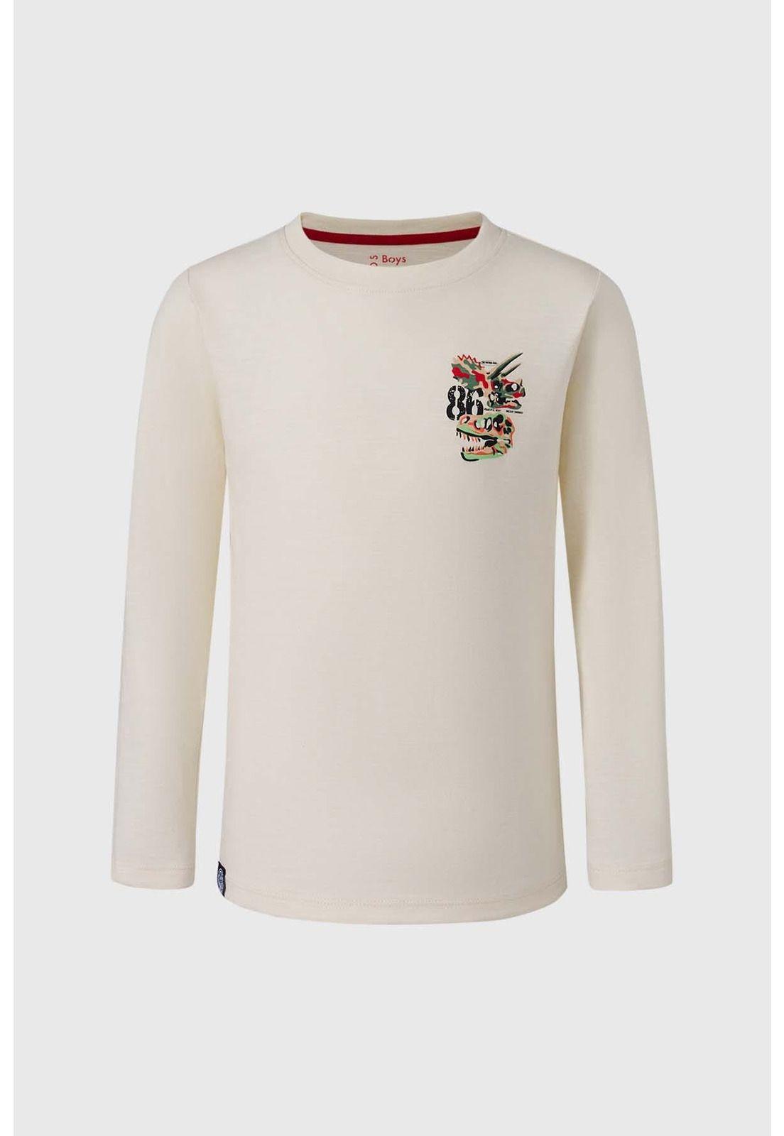 Polera Niño Print Crudo-0