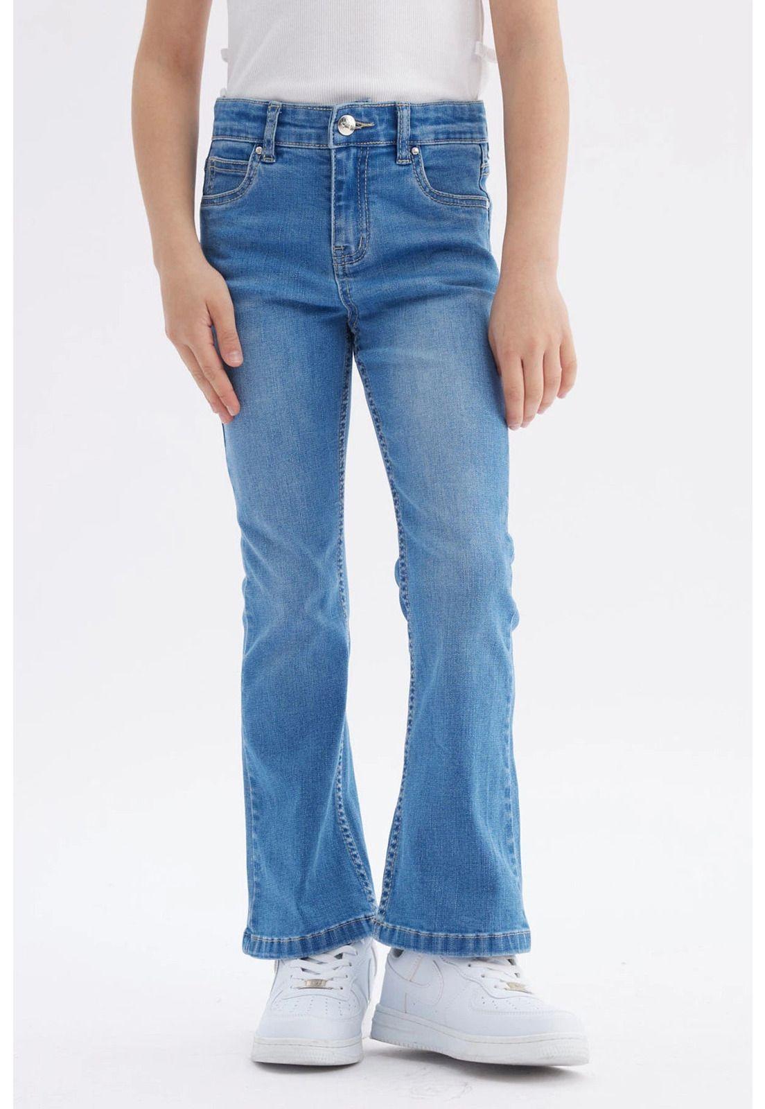 Jeans Niña Flare Azul Claro-0