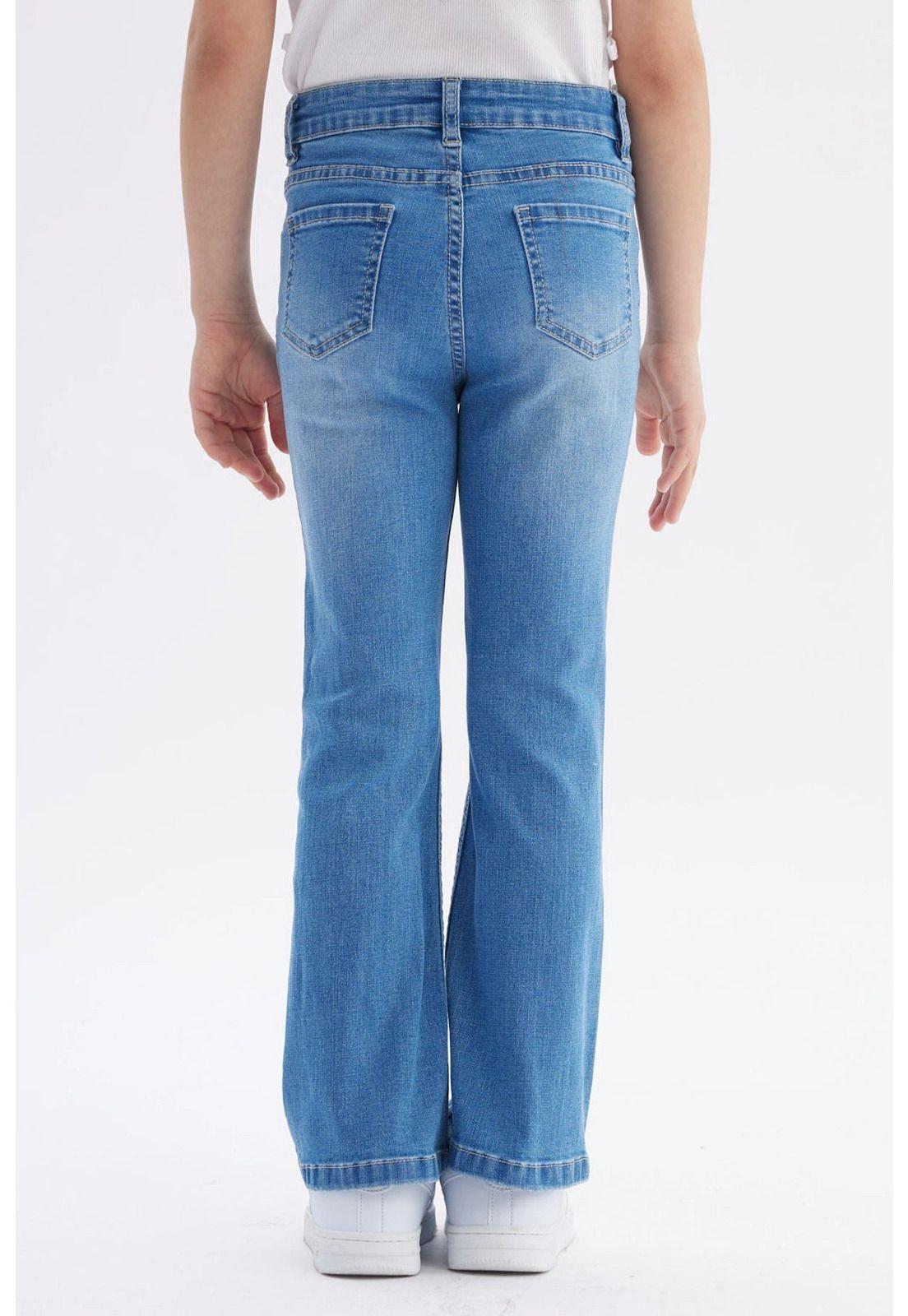 Jeans Niña Flare Azul Claro-2