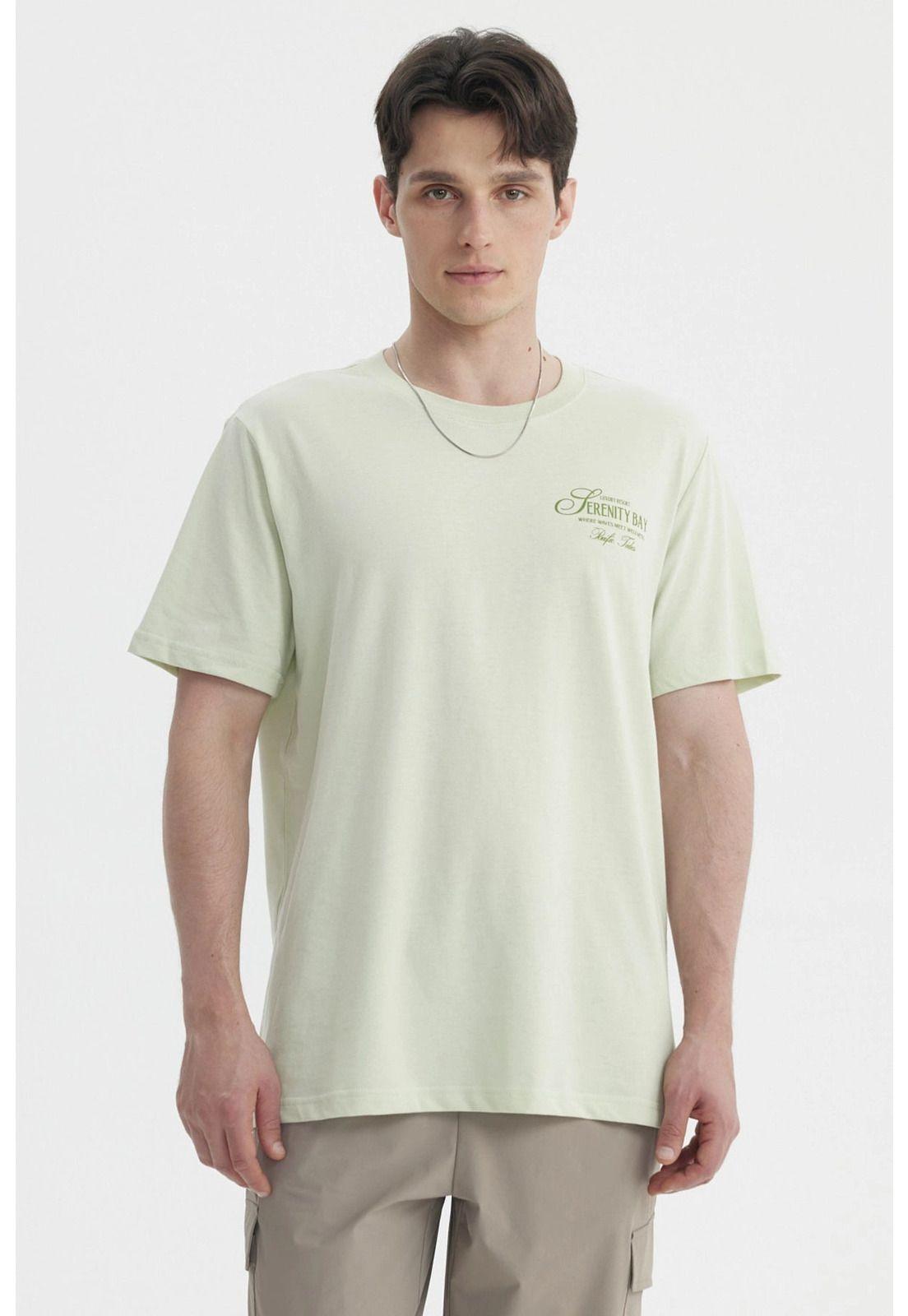 Polera Hombre Oversize Verde Claro-0