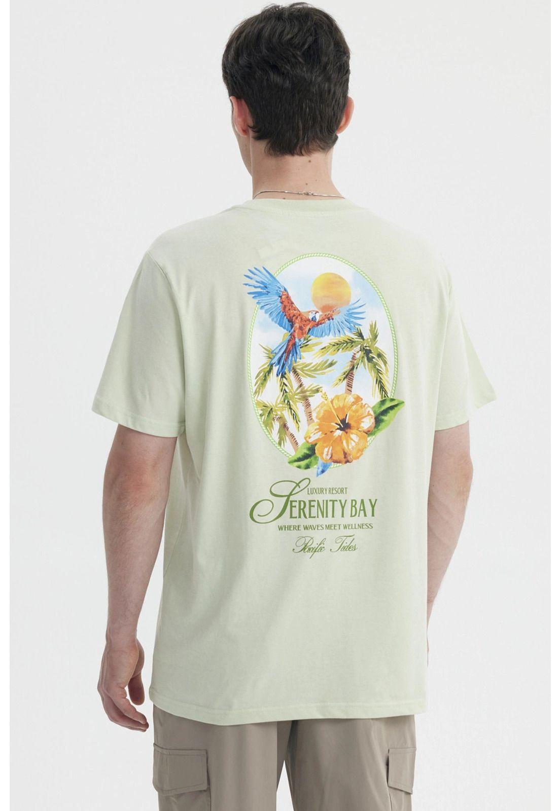 Polera Hombre Oversize Verde Claro-1