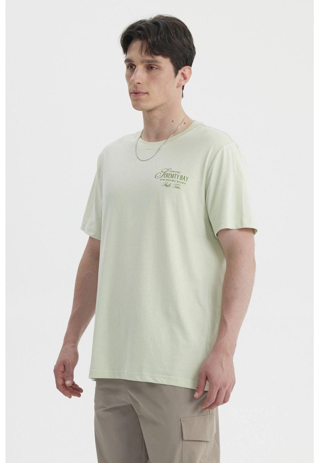 Polera Hombre Oversize Verde Claro-2