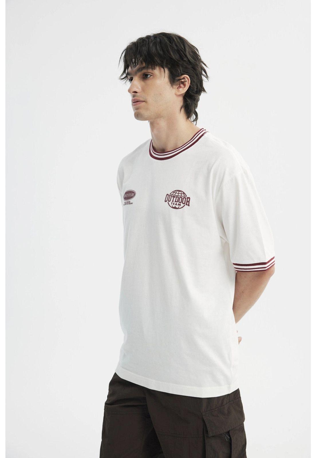 Polera Hombre Oversize Crudo-1