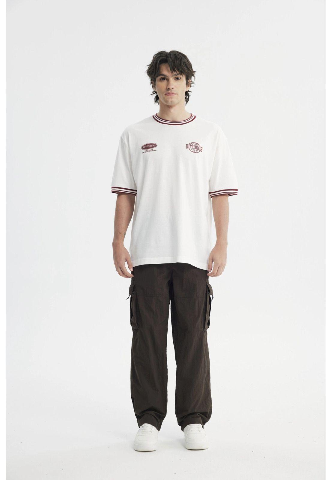 Polera Hombre Oversize Crudo-3